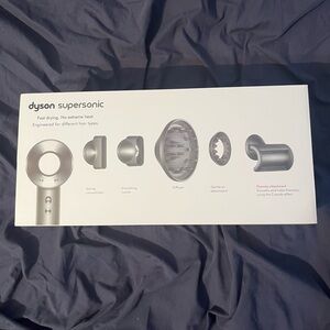 Dyson Supersonic Hair Dryer in Silver and White